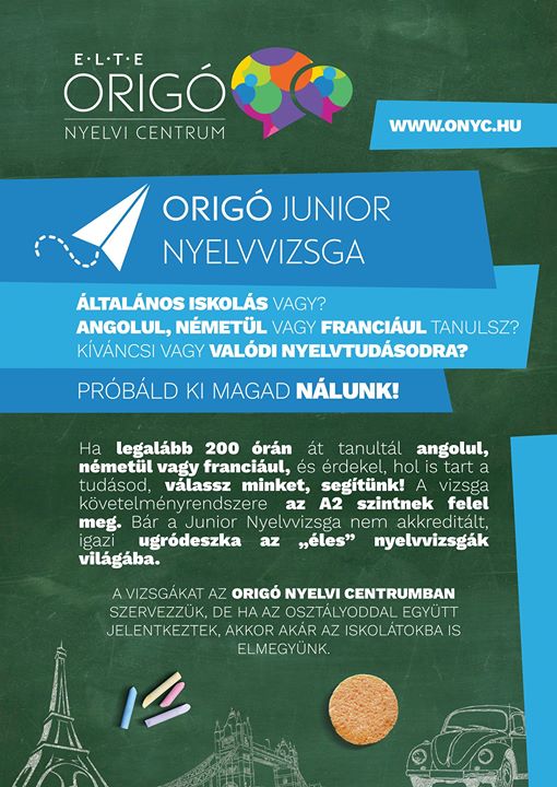 Origo nyelvvizsga poszter